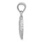 14K White Gold Sand Dollar Charm Pendant FindingKing Jewerly 23mm x 15mm